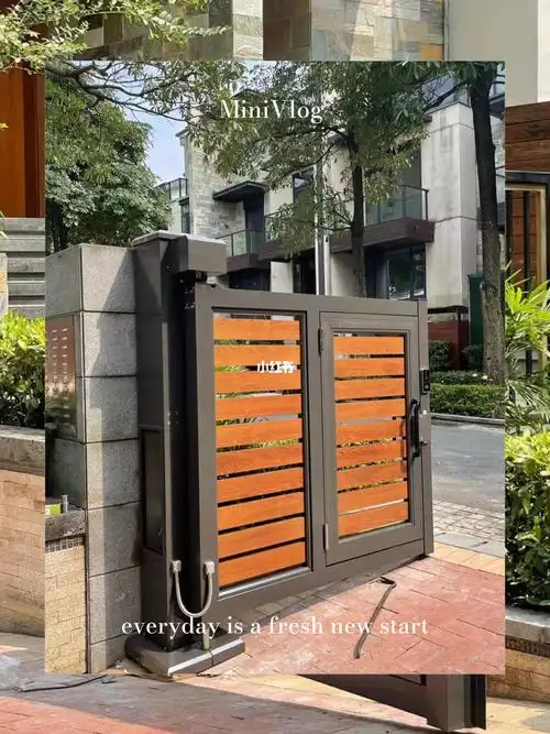 院子有斜坡大门要怎么选