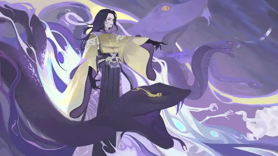 八岐大蛇插画图片壁纸