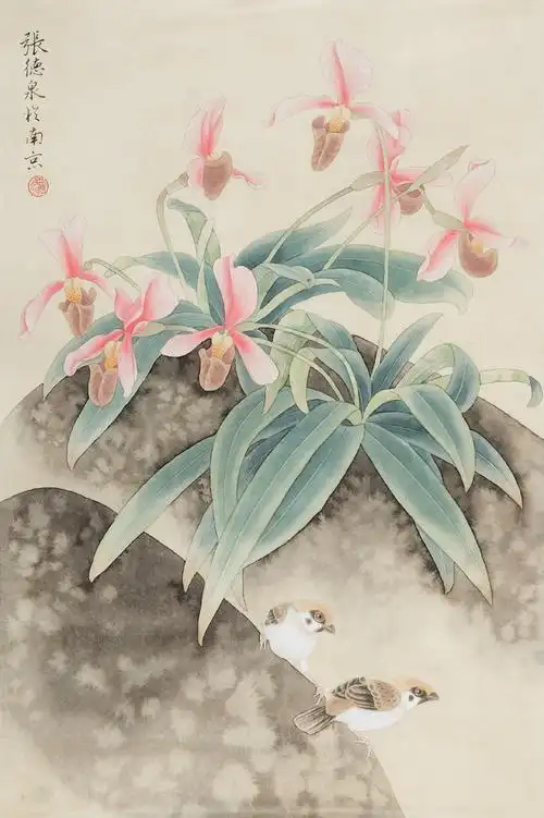 【转载】张德泉工笔花鸟作品欣赏