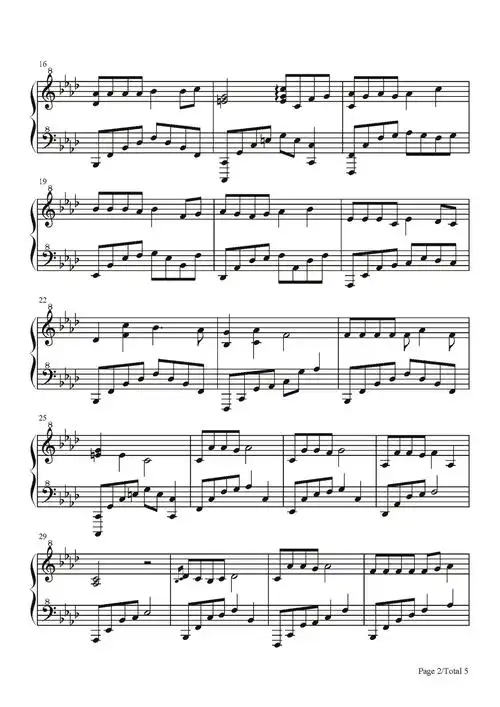 醒不来的梦钢琴谱