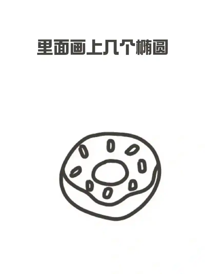 甜甜圈的简笔画 82自从减肥开始我就基本不碰甜食了,94但是这两天