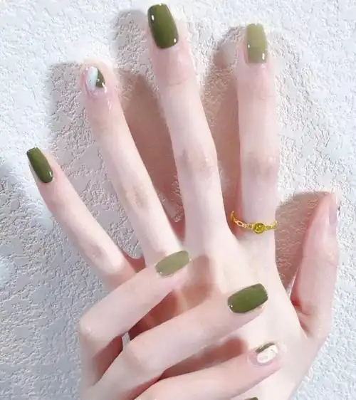 清新脱俗显白牛油果🥑绿色💚仙女美甲💅🏻