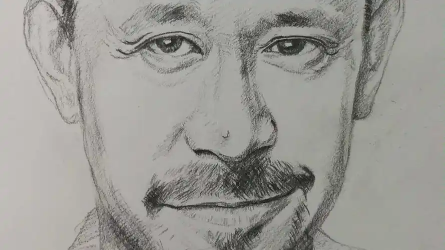 手绘铅笔画【姜文】