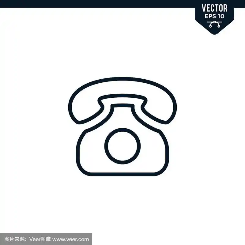 简单,轮廓,高雅,计算机图标,电话机