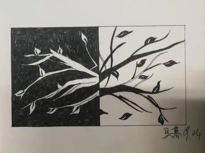 期末作业黑白构成心得