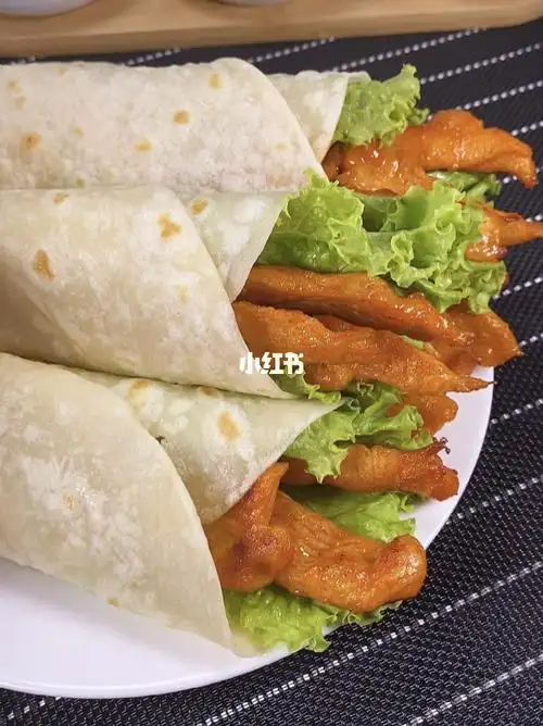 奥尔良鸡肉卷饼_鸡肉卷_美食_小红书爆款美食_美食_美食教程