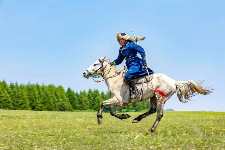 原来延吉也有骑马的好去处_草原_雁山_延边