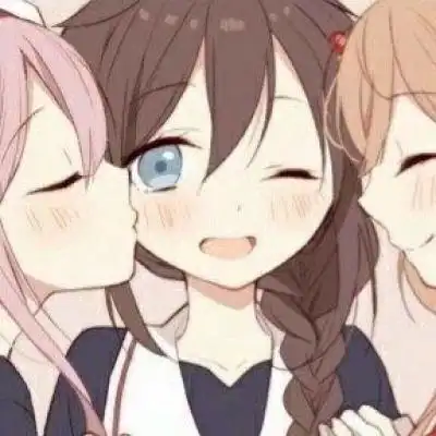 三人闺蜜动漫头78小时候喜欢你兜_女生头像_我要个性网