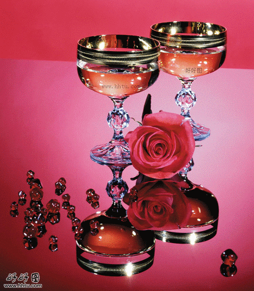 精美动态鲜花美酒