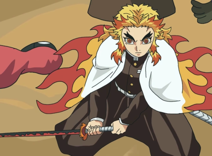 鱿鱼游戏遇上鬼灭之刃123木头人vs炎柱炼狱杏寿郎会发生什么