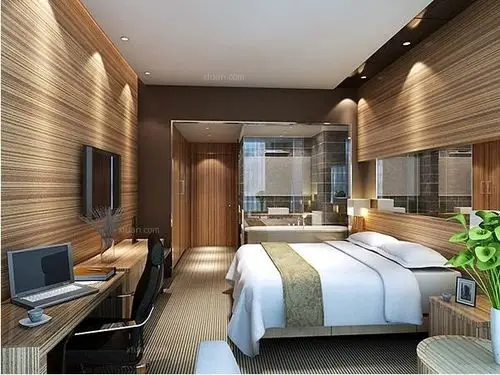 现代简约宾馆_宾馆装修效果图