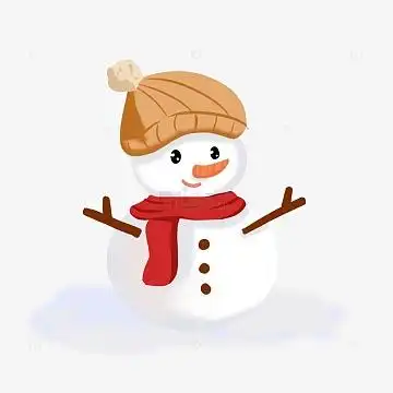 卡通冬天雪人免抠素材