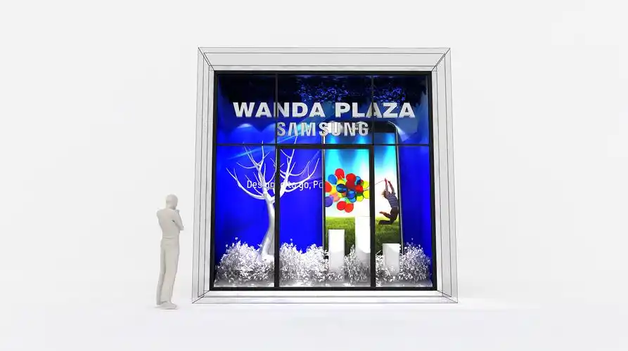 大连某地产商业街橱窗及中岛设计