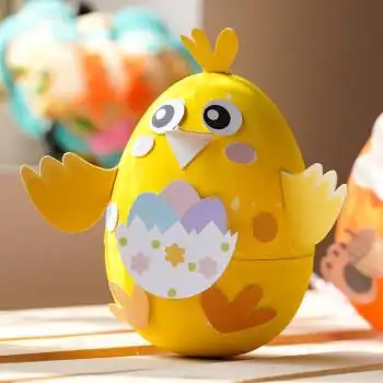 艺趣手工创意制作diy材料包复活节彩蛋幼儿自制不倒翁兔子中秋节摆件