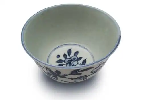 藏品鉴赏大明万历青花花鸟纹碗