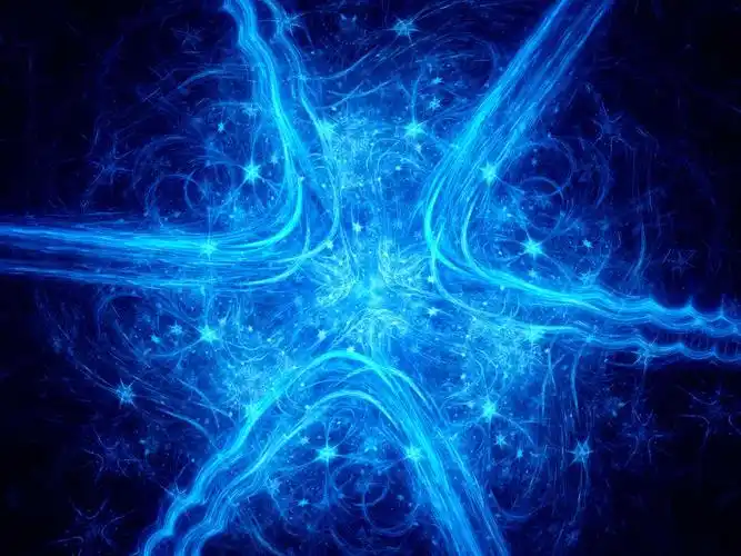 唯美蓝色炫彩背景高清图片