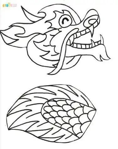 strong>龙头简笔画 /strong>大图
