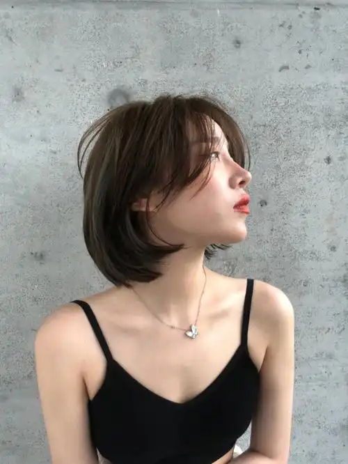 金华美发初恋头短发八字刘海