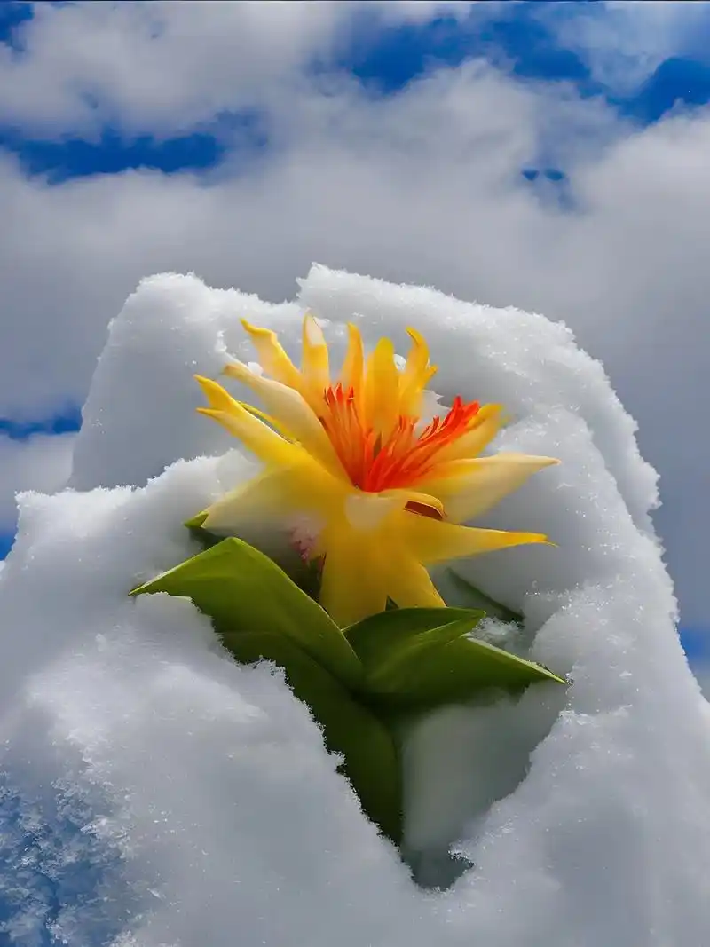 冰山雪莲.最美的画面送给你 "远方的你,是我最近的爱" 陪你 - 抖音