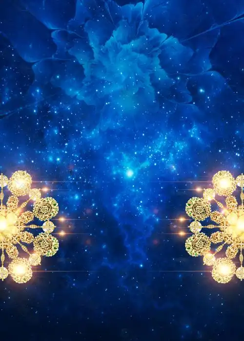 蓝色星空背景素材