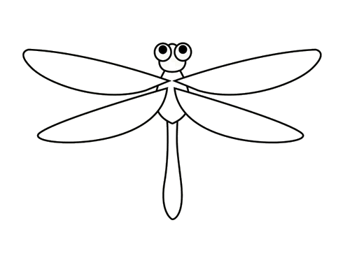 幼儿园小班蜻蜓简笔画
