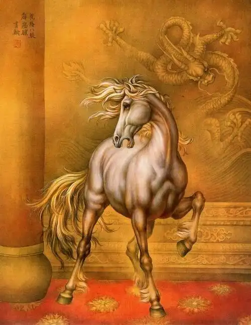 欣赏中国工笔画 骑上乾隆八骏马