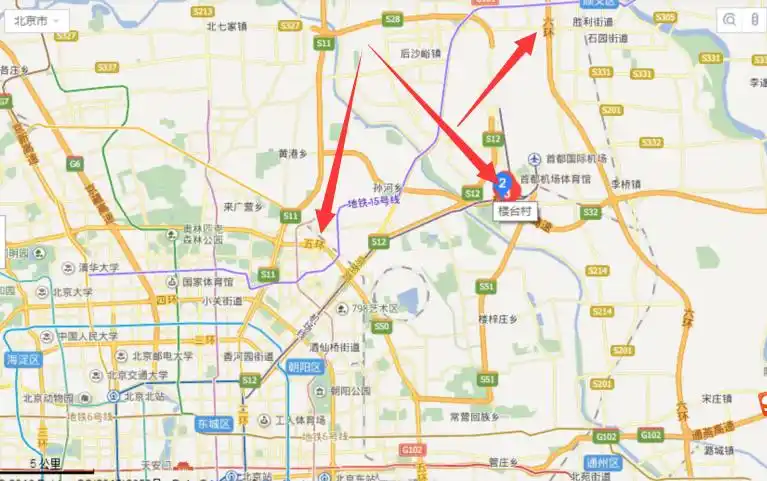 顺义楼台村在几环