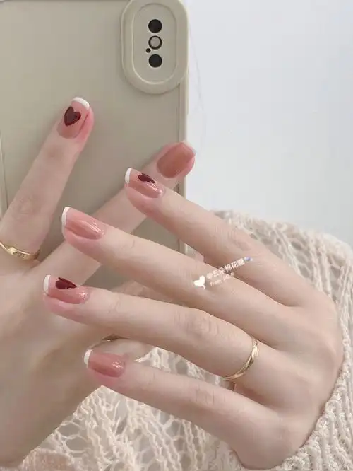晕了温柔本柔简单又高级气质的法式美甲