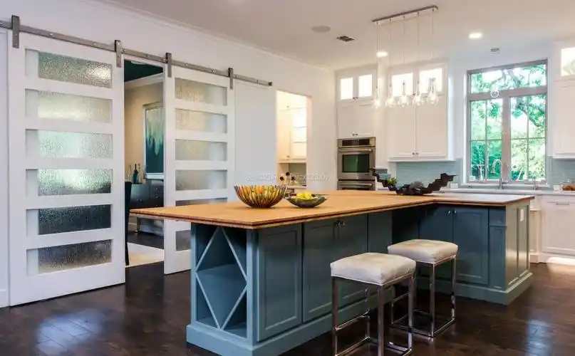 简欧厨房隔断门装修设计图片_装信通网效果图