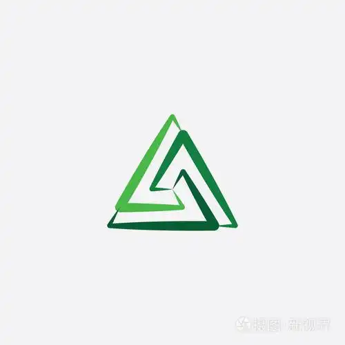 绿色三角形符号标志符号矢量
