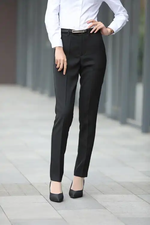 正装裤女裤子女式西装裤小脚修身女西裤显瘦夏女装长裤职业工装