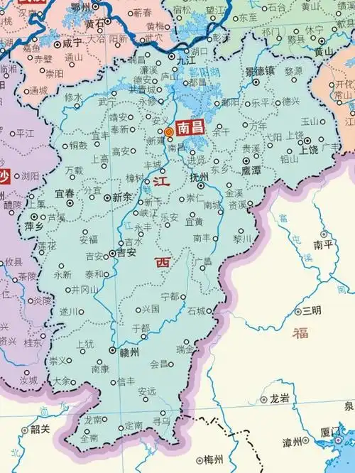 赣江是鄱阳湖流域5河之首,由南至北纵贯江西全境.