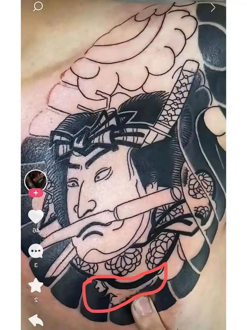 新添半甲线条上色96 七分袖慢慢上色 新添胸前生首半甲 顾客自带网