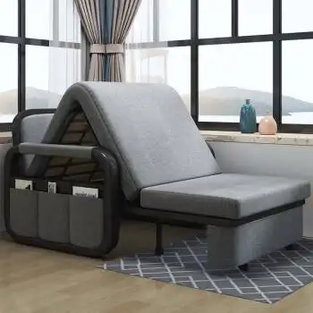 折叠式沙发床小型折叠沙发床单人折叠床单人床家用简易午休床办公室