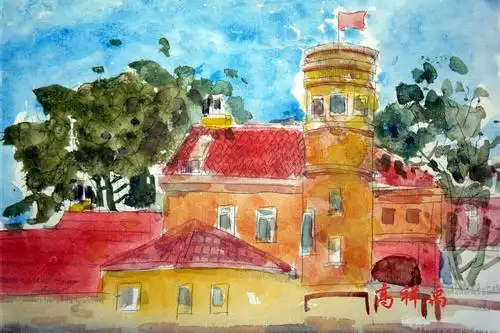 萌彩——青岛启元学校铅笔淡彩社团