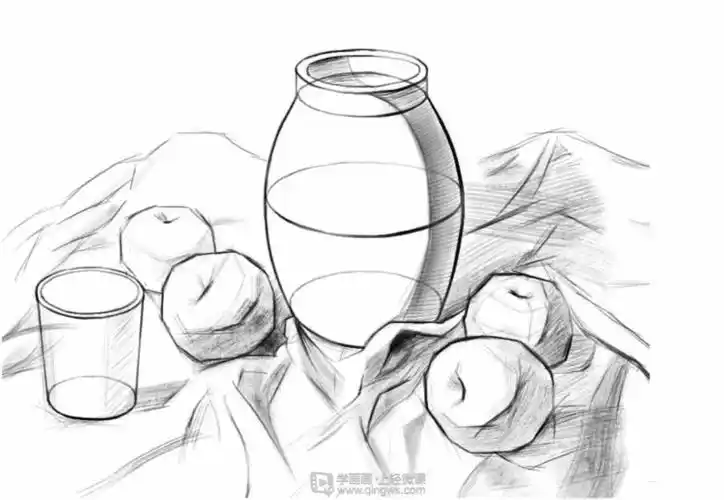 临摹组合静物组合—素描速写静物提高训练举报