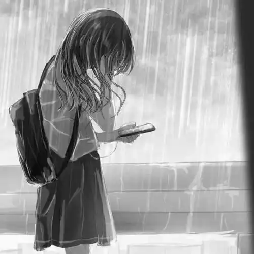 寂寞孤独伤感黑白头像图片