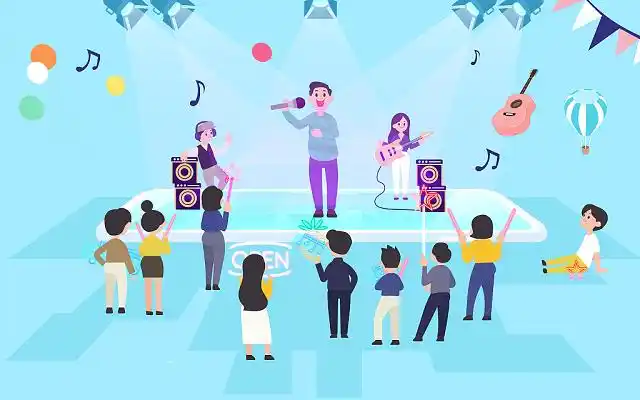 演唱会卡通图片