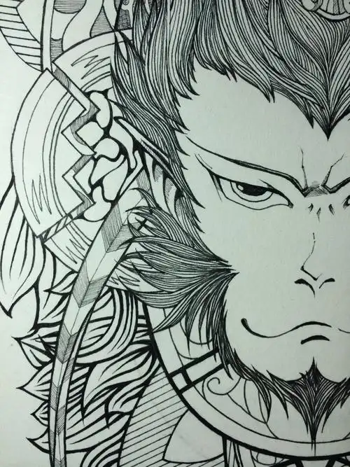 临摹阿曦老师的悟空