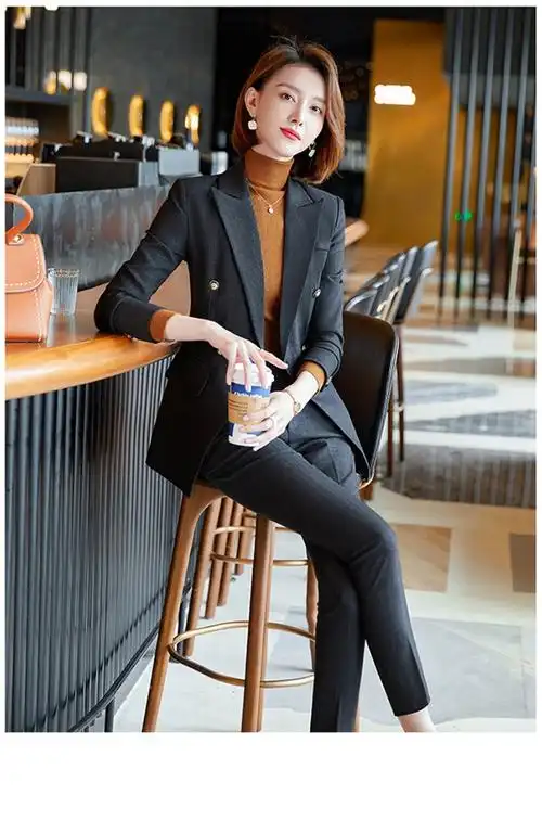 普丽丹歌predego小西装套装女职业装新款修身气质总裁行政商务装正装