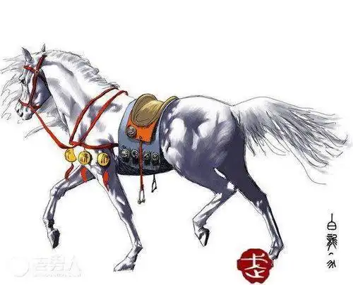 西游记白龙马简笔画