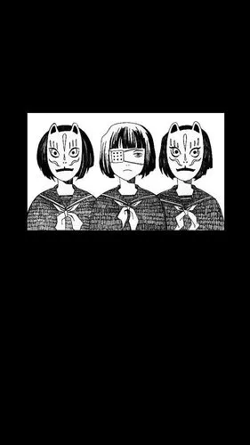 r丧系动漫黑白壁纸灵魂封在信封里