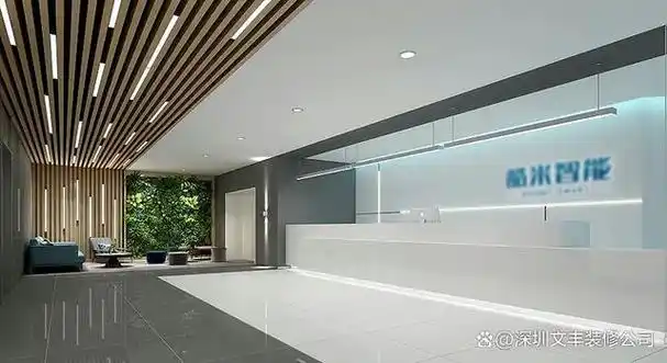 9套办公室前台设计效果图-岩板 饰面 烤漆玻璃你更喜欢哪种?