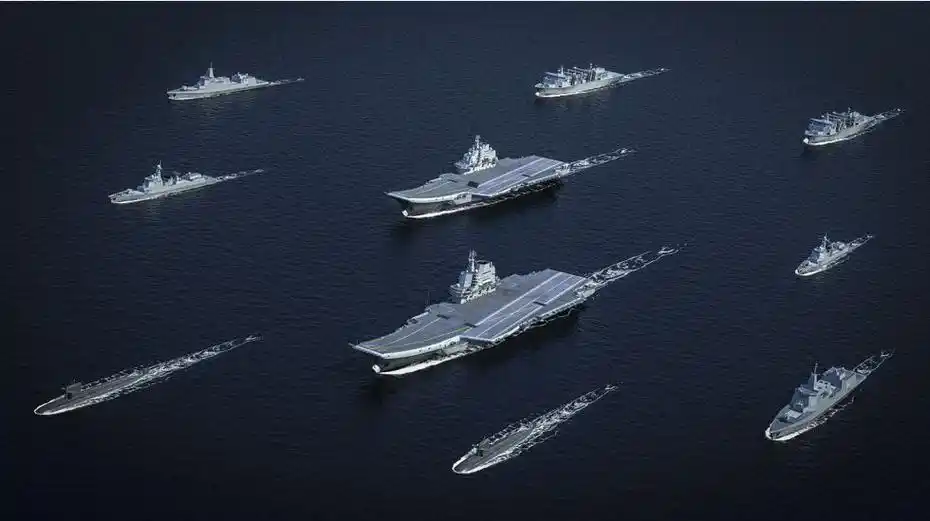 中国双航母战斗群cg制作:西葛西造舰从无到有,从改到建,从拆解