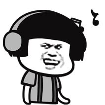 蘑菇头gif摇起来gif听歌gif