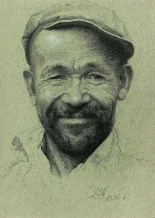 徐芒耀素描人物欣赏~~ - 元艺考