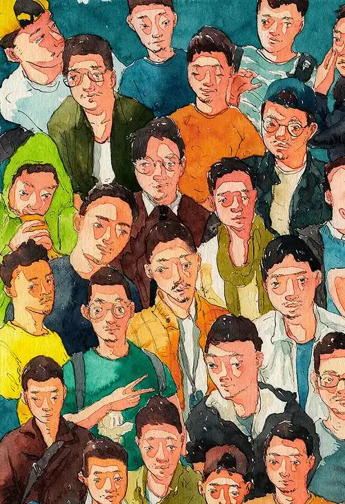 人群|插画|艺术插画|herb_hl - 原创作品 - 站酷 (zcool)