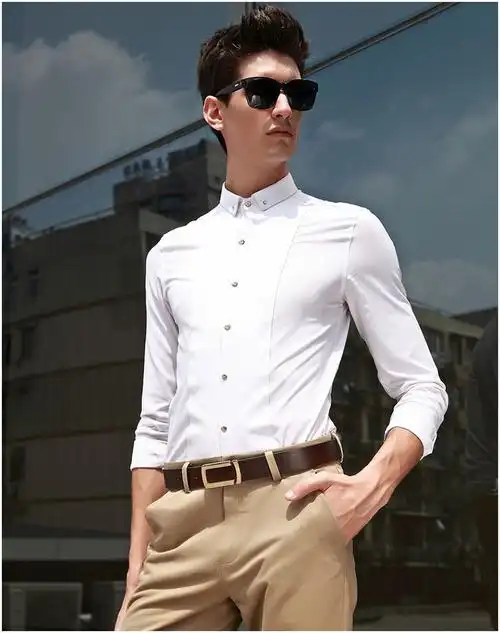 男士皮带头层牛皮商务休闲平滑扣腰带男青年韩版时尚百搭裤带