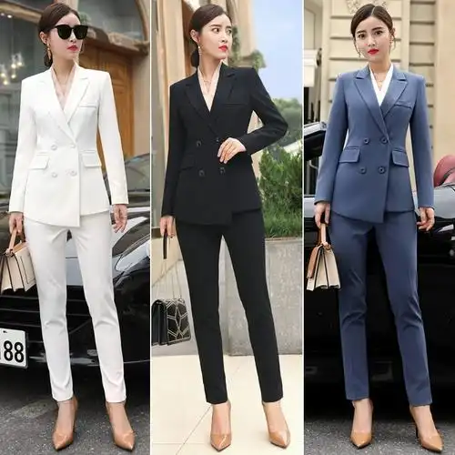 职业装西装套装女装气质干练高级感英伦风高端女神范西服正装时尚