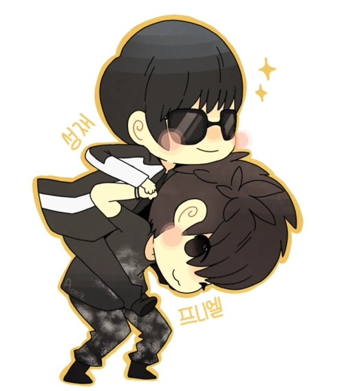 陆星材可爱q版漫画图片整理 btob q版陆星材图片